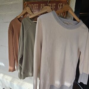 MATE and Pact organic sweatshirts